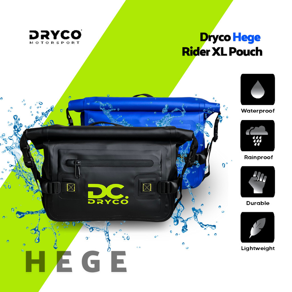 Dryco Hege - Rider XL Pouch ( Waterproof Backpack | Motorcycle | Riding ...