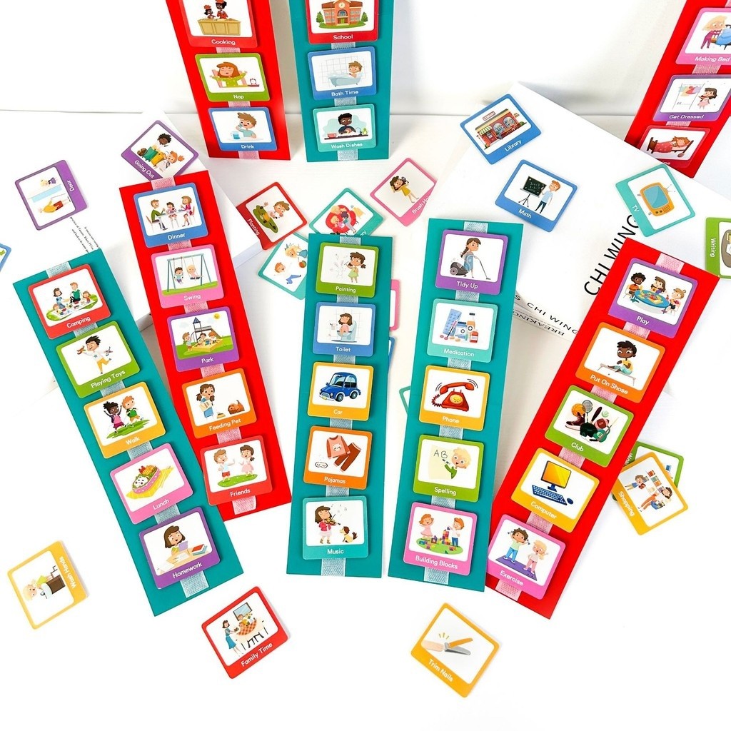 To-Do List Board Family Day and Night Autism Routine Chart Card Visual ...