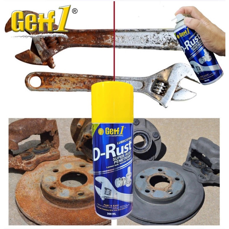 🇲🇾👶🏻Getf1 D-Rust Pelincir Anti Karat Lubricating Super Rust Penetrant ...