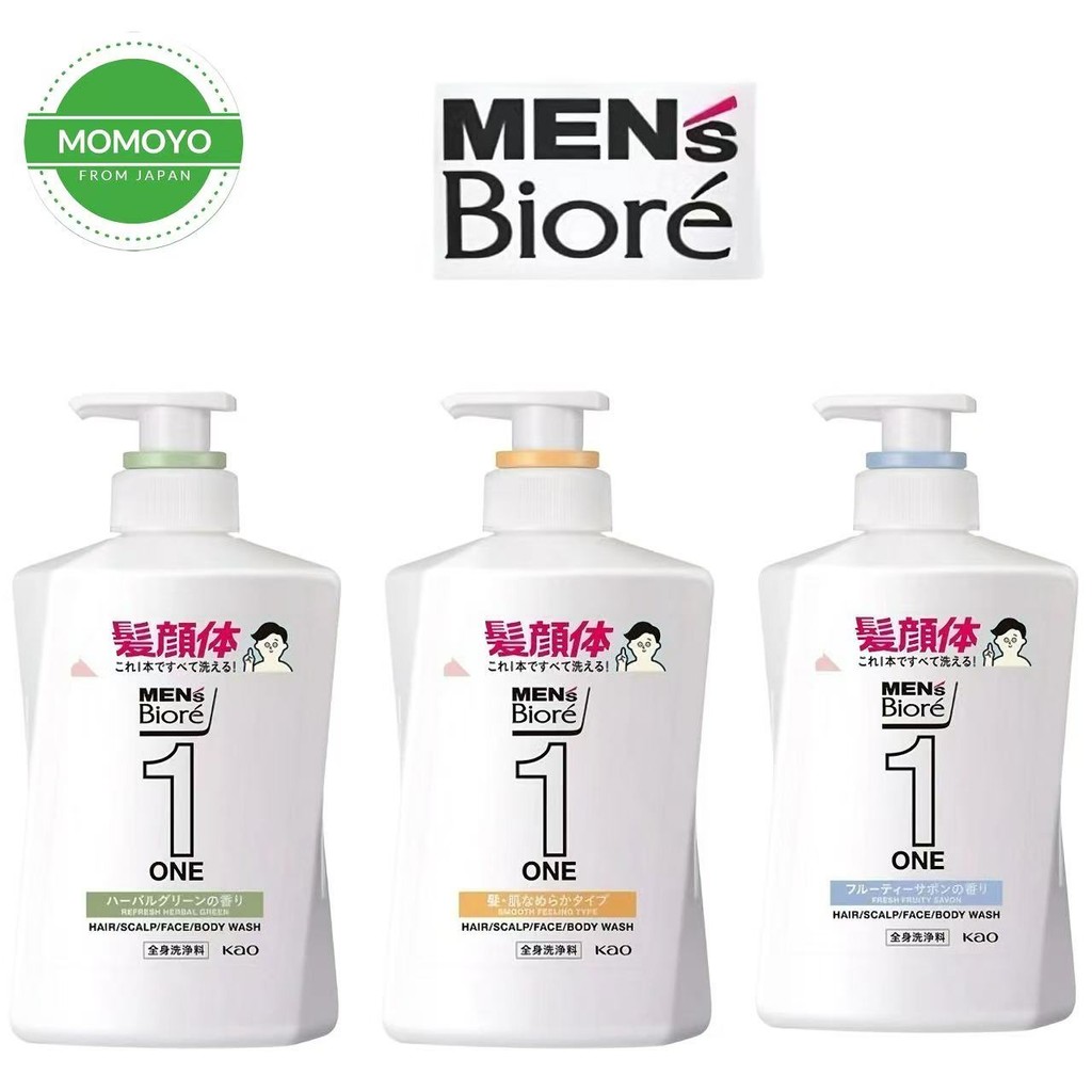 Men's Biore ONE All-in-One Whole Body Cleanser 480ml | Shopee Malaysia