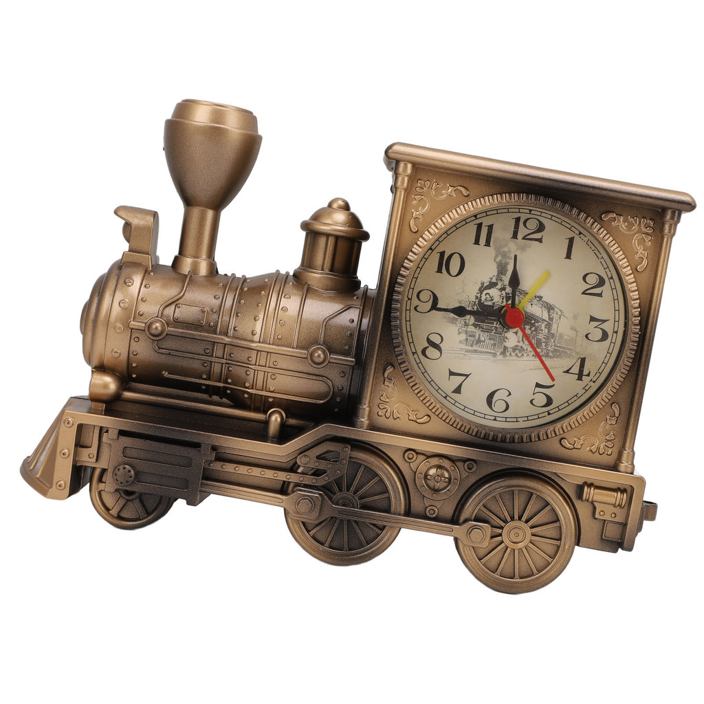 [WON] Vintage Retro Train Style Alarm Clock Home Office Shelf ...