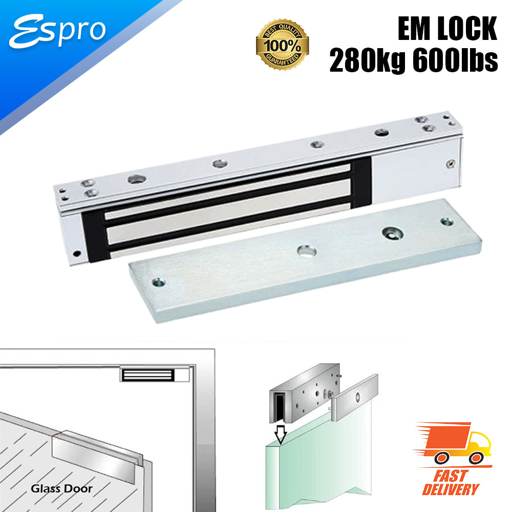 EM LOCK ( CN SPEC ) 280KG 600lbs Door Access Electric Magnetic Magnet ...