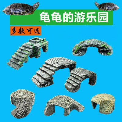 Fake Stone Turtle Basking Platform Rock Basking platform reptile cave ...