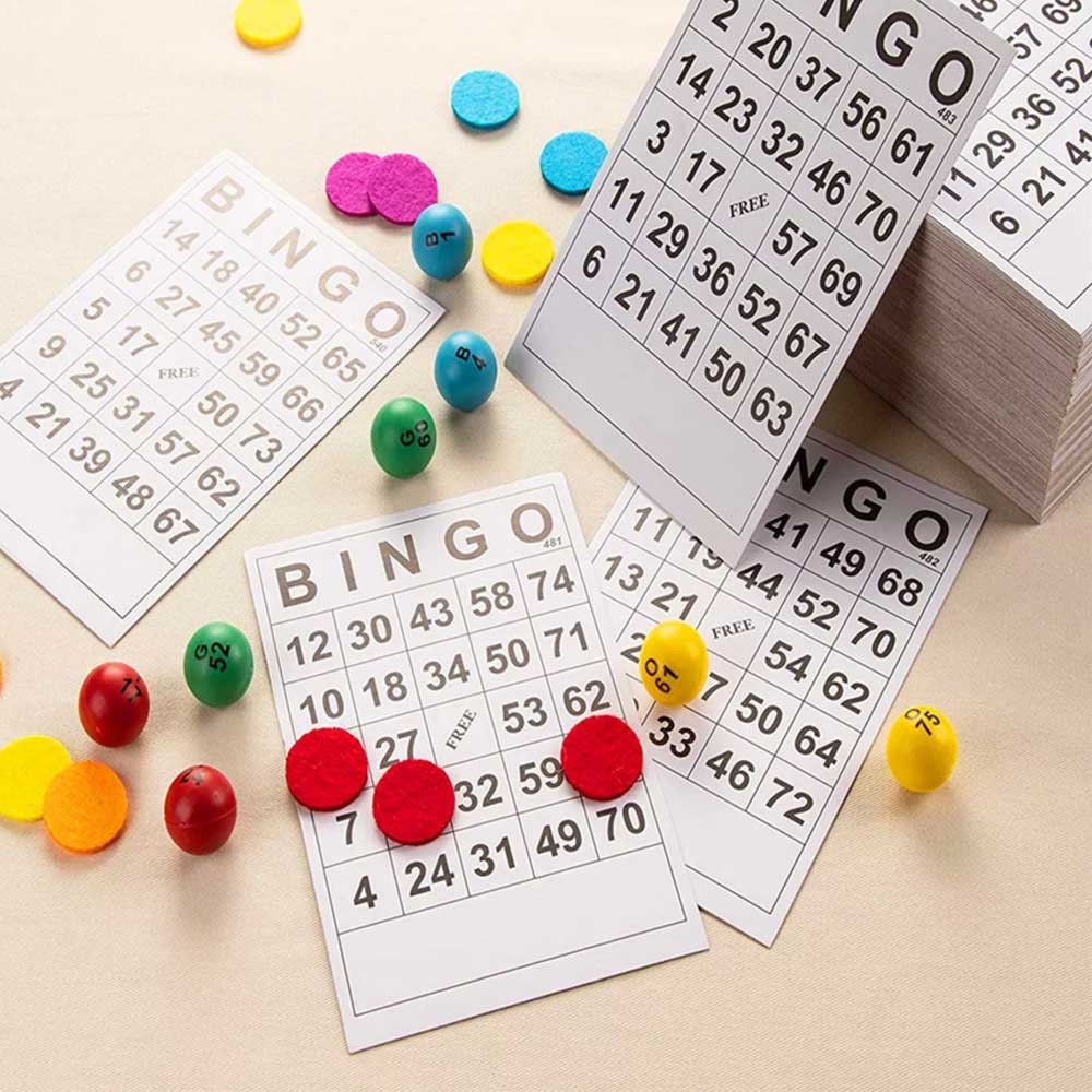 BINGO Game Paper Cards Easy Read 60 Sheets Cards | Shopee Malaysia