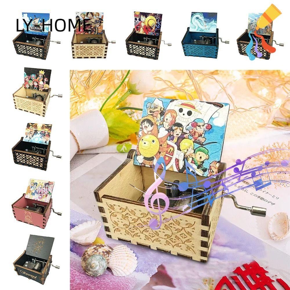 LY-HOME Wooden Music Box, Classical Fashion Carved Musical Box, DIY One ...