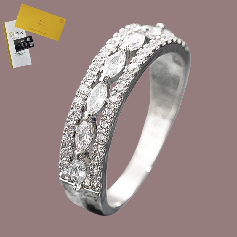Includes GRA Certificate Engagement Proposal Platinum Moissanite Half ...