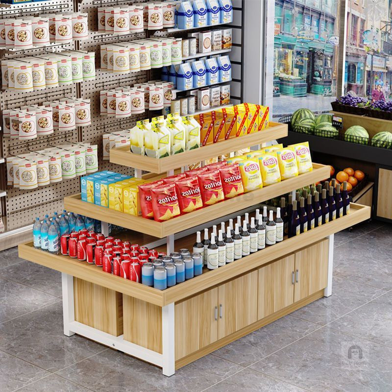 Display Rack Display Cabinet Trapezoid Display Rack Snack Supermarket ...