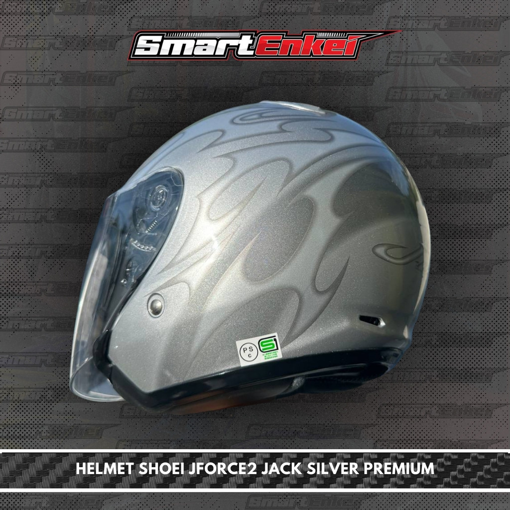 helmet shoei jack silver SHOEI JFORCE 2 JACK SILVER PREMIUM