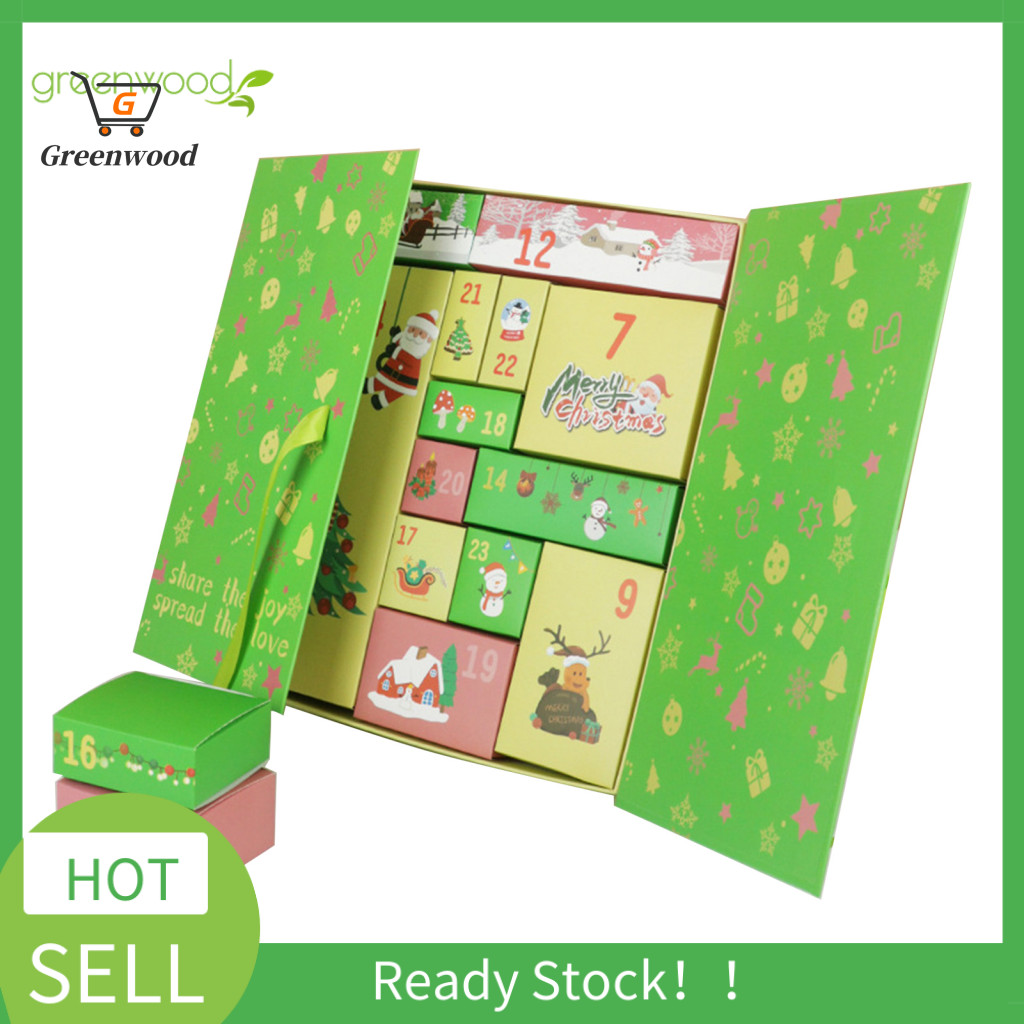 GRE Empty Advent Calendar Box Christmas Countdown Box Diy Christmas ...