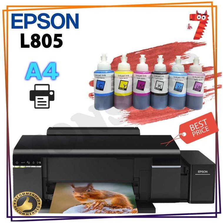 BIG SALE Epson L805 6 color print, CD / DVD printing, WiFi, Epson