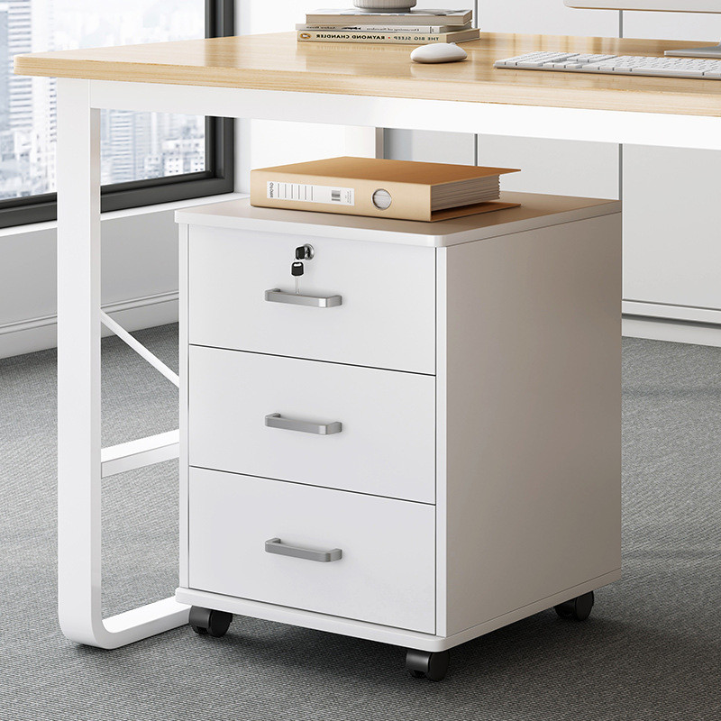 File Cabinet Office Wooden with Lock Removable Locker Drawer Cabinet ...