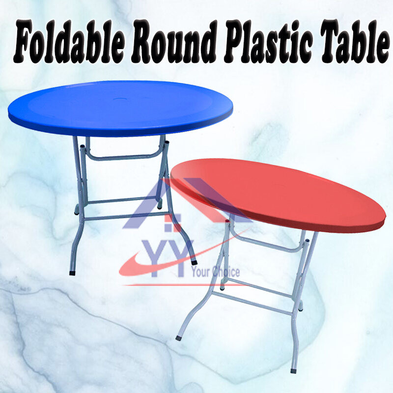 Foldable Round Plastic Table/Round Plastic Table/Dining Table/Round ...