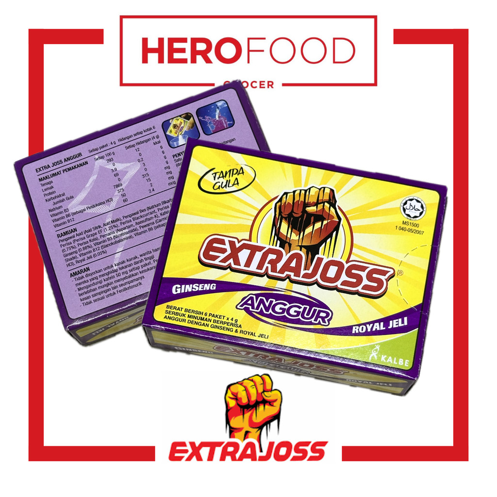EXTRAJOSS Anggur Energy Drink (10 Box / 60pcs) | Shopee Malaysia