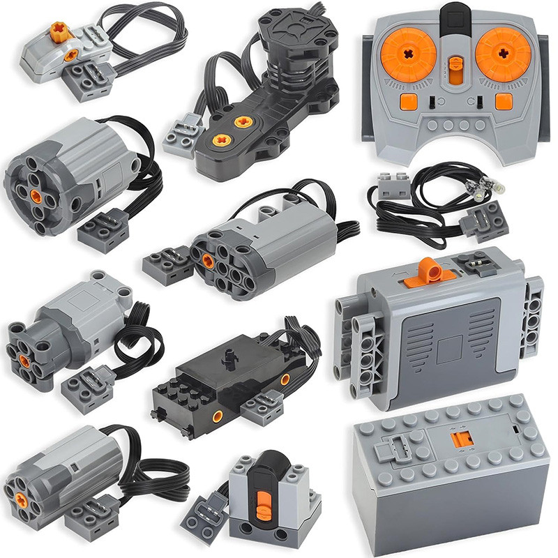 12pcs Power Function Technic Motor Kit Train Motors Battery Box IR ...