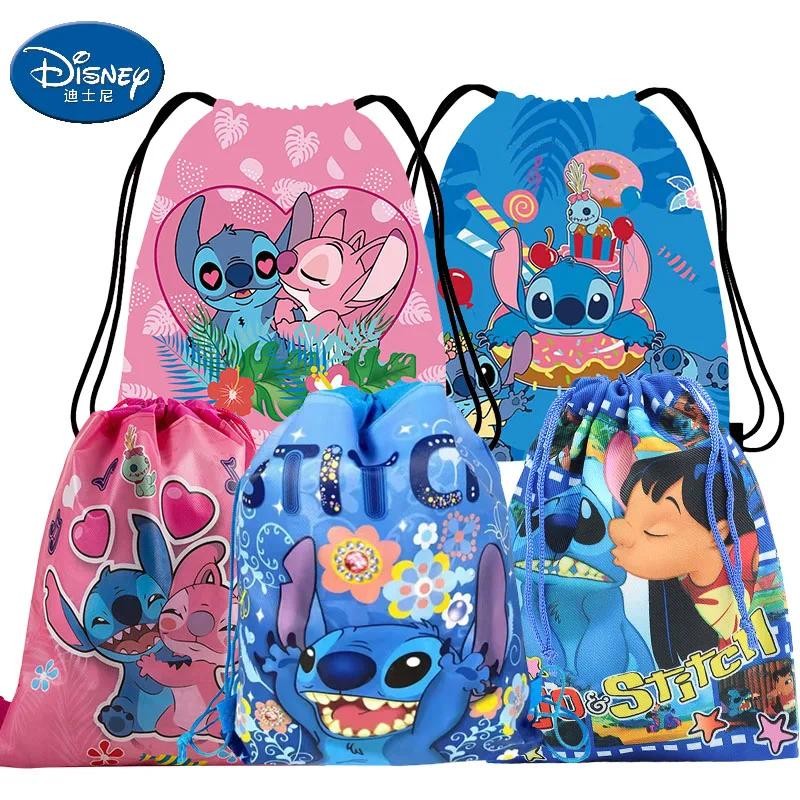 Anime Disney Stitch Non Woven Drawstring Bag Kawaii Lilo & Stitch ...
