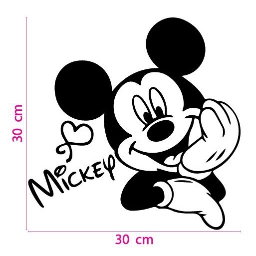 Mickey Mouse Die Cut Sticker Material Is PVC Waterproof Sun-Resistant ...