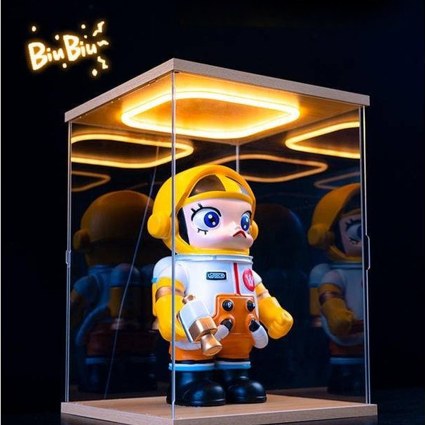 Acrylic Display Box with Light Transparent Doll Display Cabinet with ...