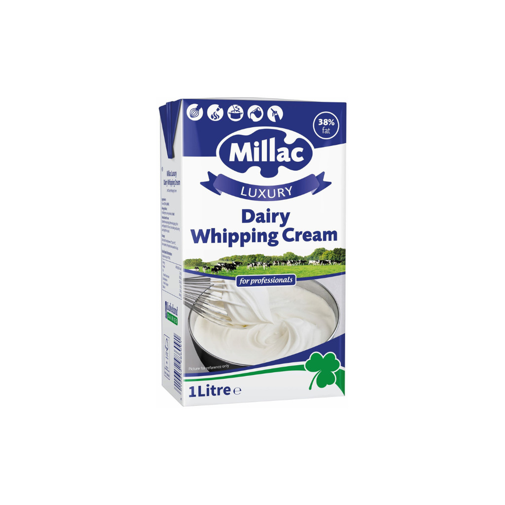 MILLAC Dairy Whipping Cream, UHT(38% Fat) - 1L | Shopee Malaysia