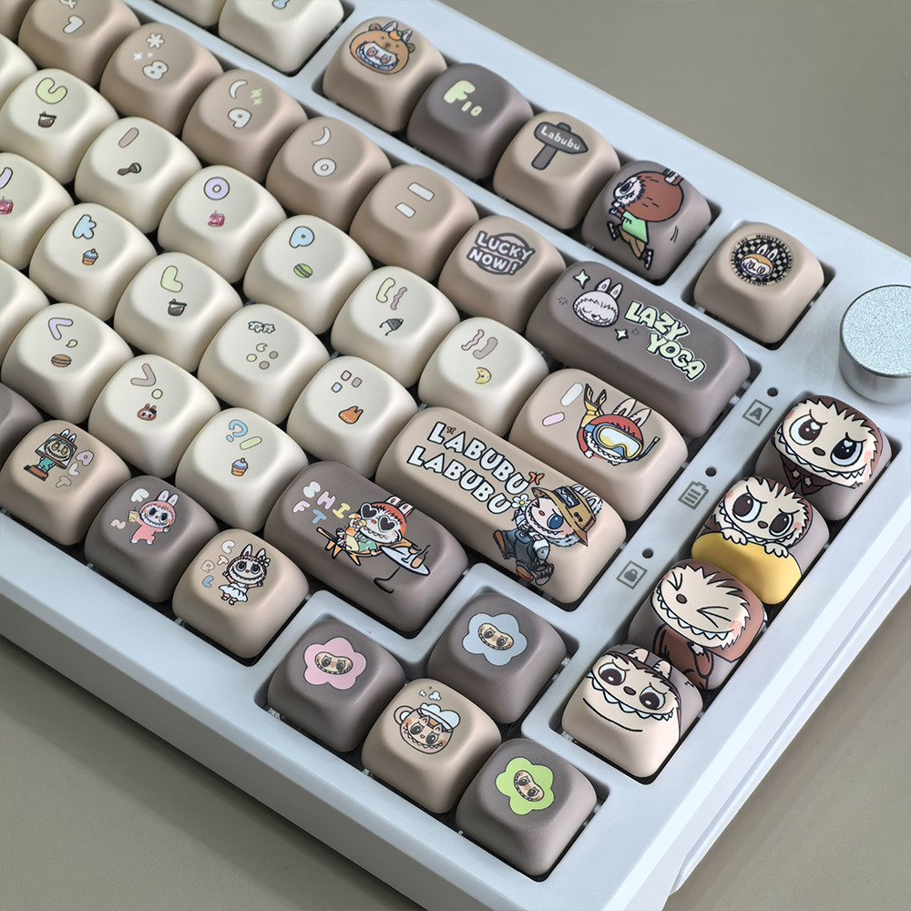 thumbnail image 2 of Rainy Keycaps XVX PBT Keycaps - White Keycaps MOA Profile, Japanese Key Caps 75 60 100 Percent, Dye-Sublimation, Custom 137 Keys Set For 100%, 75%, 65%, 60% Mechanical Keyboard, Bow 60% Percent Keyboard 2 of 12
