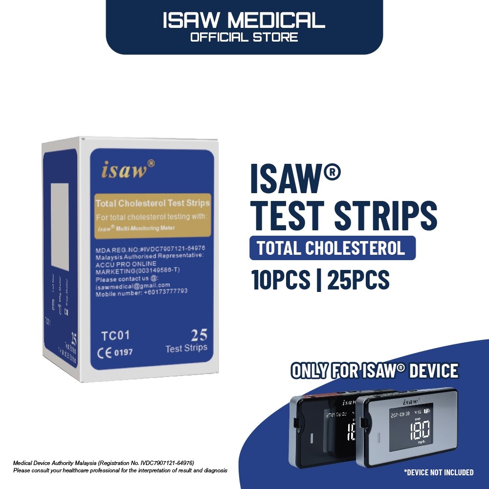 isaw Blood Cholesterol Strips -25 Count | Shopee Malaysia