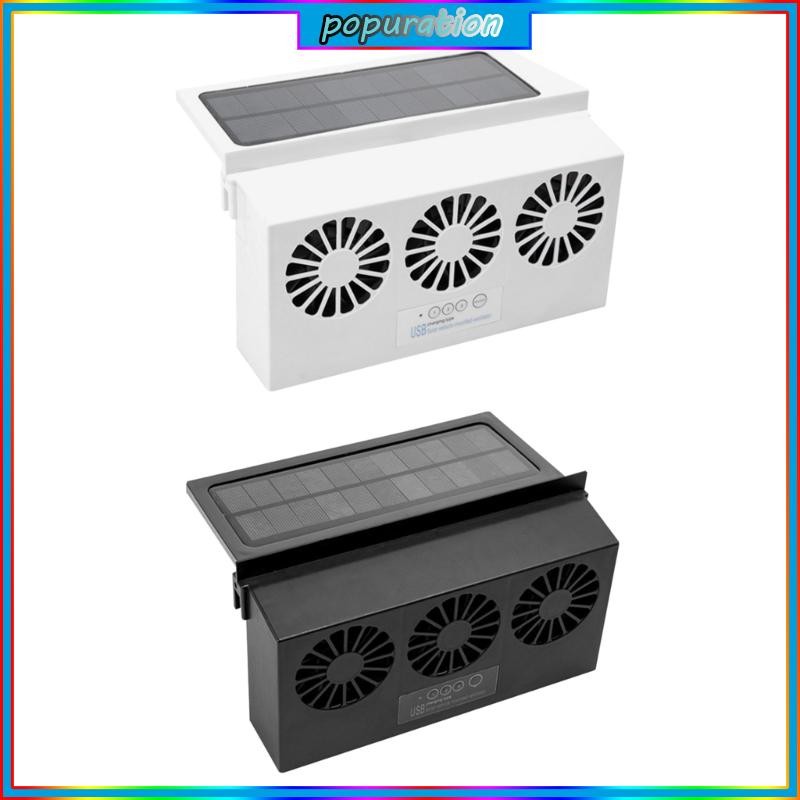 POP Car Fan Ventilation Solar Powered Exhaust Fan Radiator ...