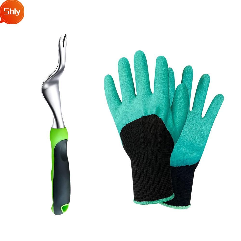 SHLY Weed Puller Grass Puller Planting Hand Weeding Removal Aluminium ...