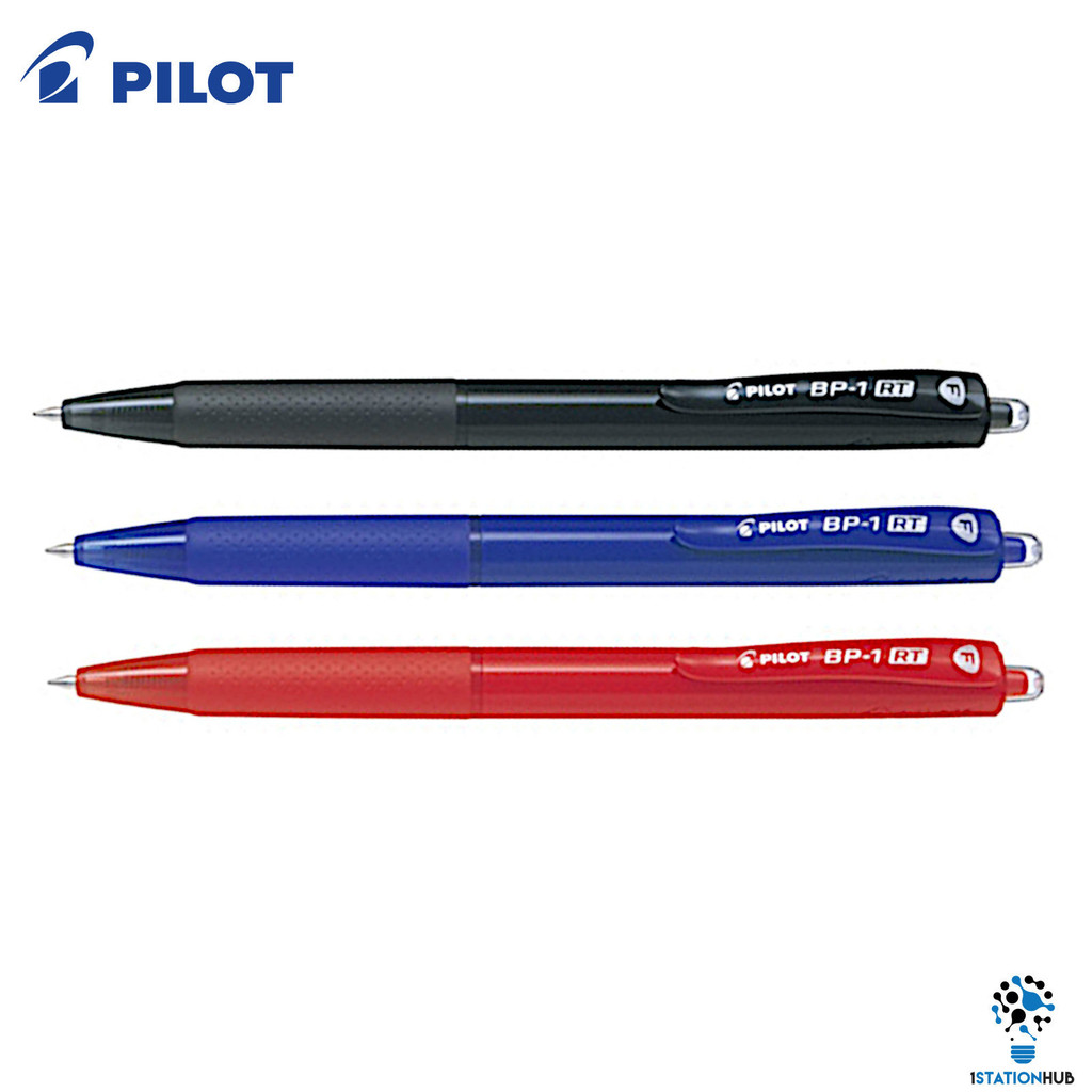 Pilot BP-1RT Ball Point Pen 0.7mm Fine | Black Blue Red Ink | Home ...