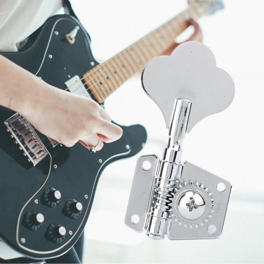 Steel Open Electric Bass Tuner Knobs Fine Tuning Tool (For left row ...