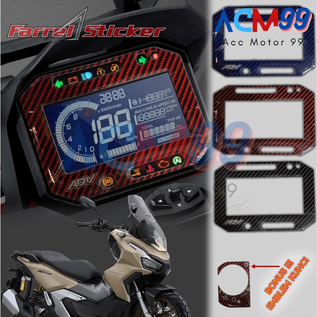 Honda Adv 160 Spido Speedometer Sticker Embossed resin material ...
