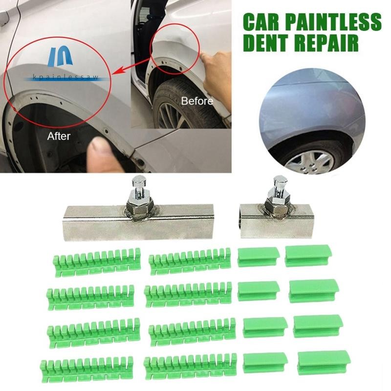 18X Paintless Dent Removal Puller Tabs Teeth Tools Kit with Glue Sticks ...