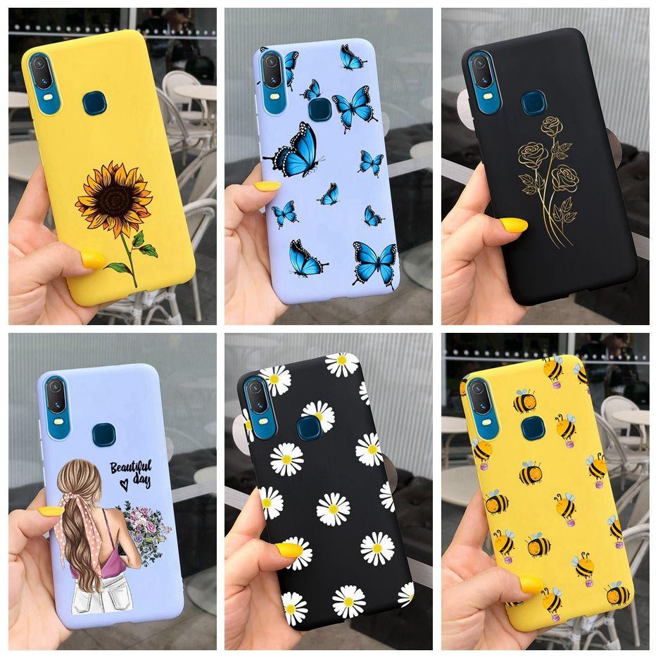 For Vivo Y11 2019 Case 1906 Beautiful Flowers Butterfly C…