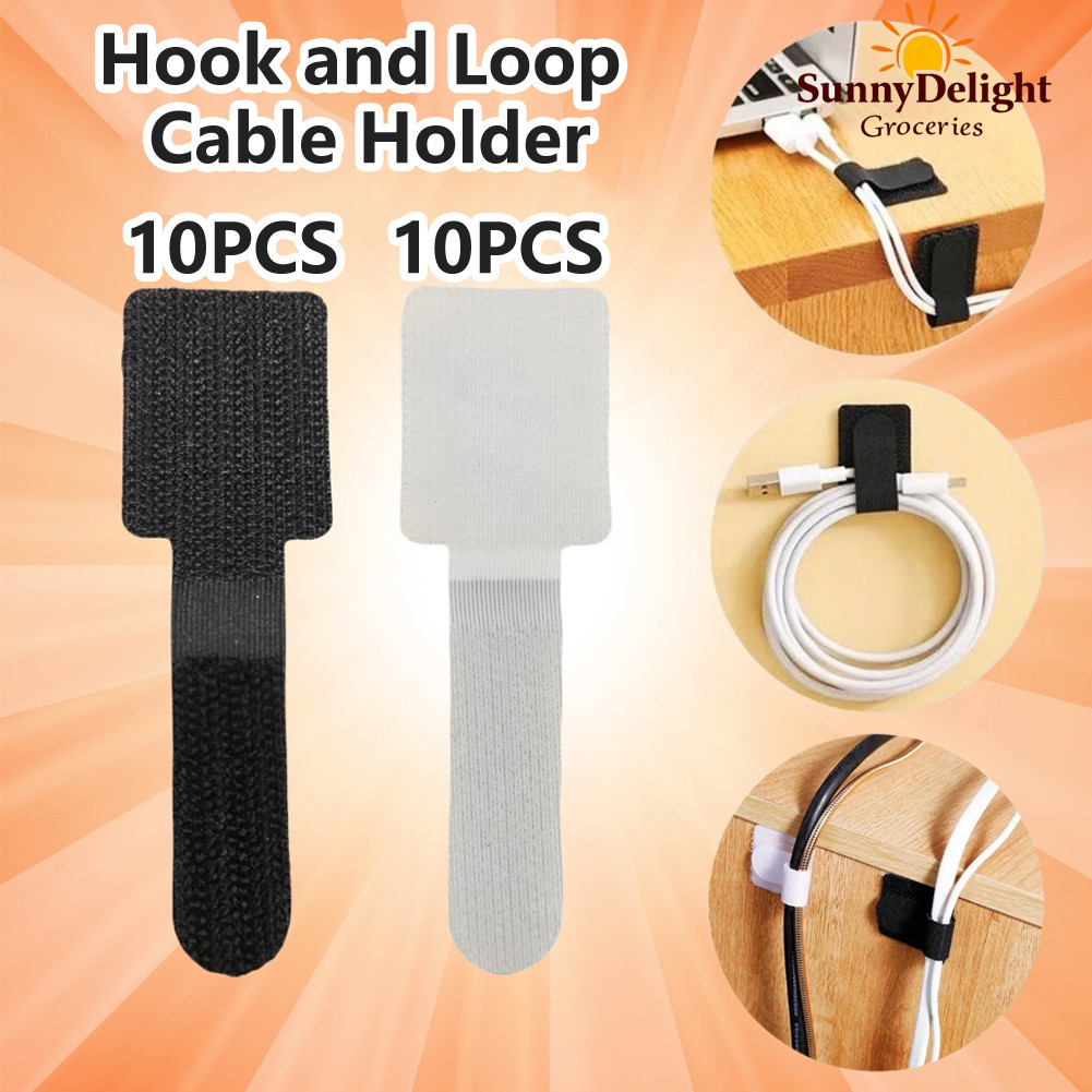 10PCS Reusable Cable Ties Fastening Wire Organizer Cord Rope Holder ...