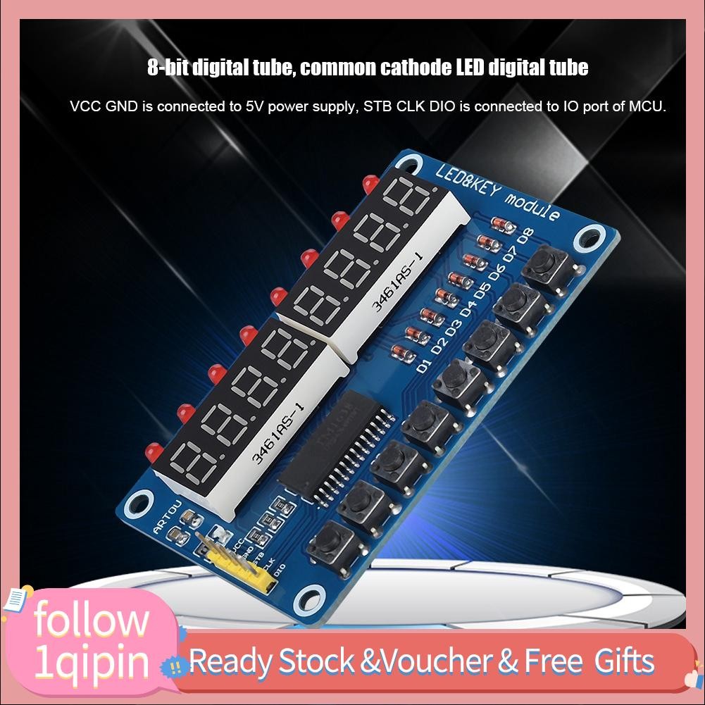 1qipin.my Display Module 8 Bit Led Scan And Button for Connect Stc ...