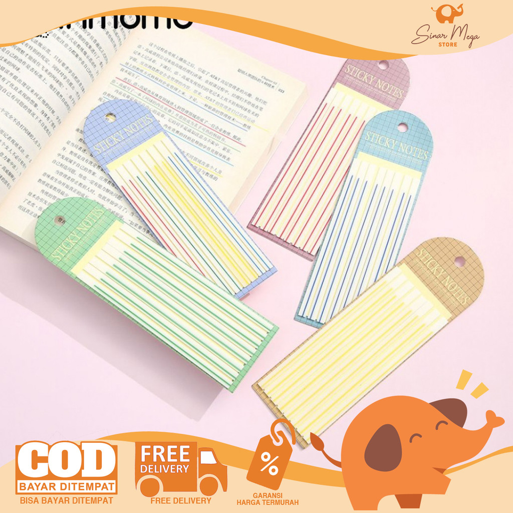 Underlining Sticky Notes Index Memo Paste The Bottom Line 160 Sheets ...