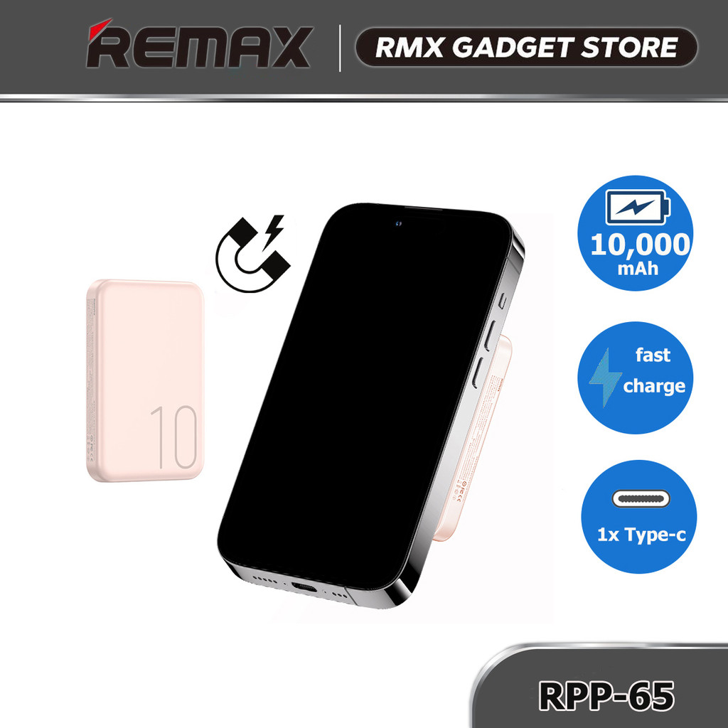 REMAX Power Bank 10000mAh 15W Magnetic Wireless Charging RPP-65 ...