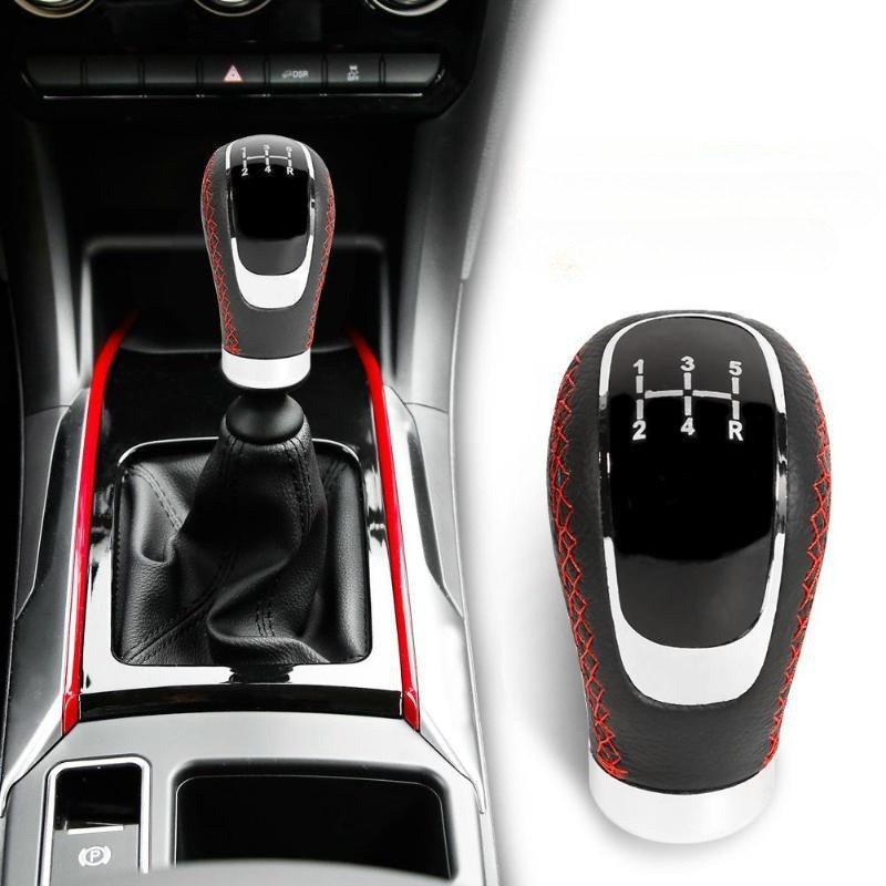 Universal 5/6 Speed Gear Shift Knob Shifter Lever Handle Modified Stick ...