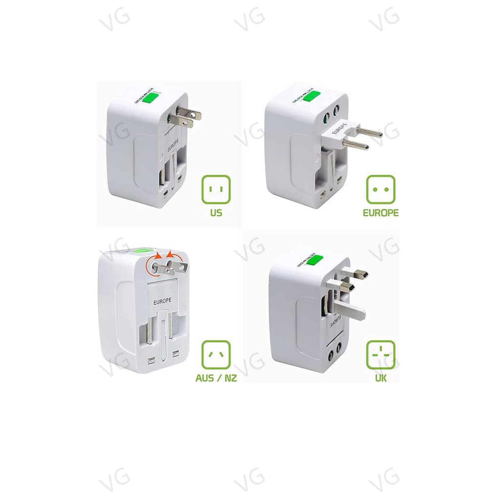[100% Original] KX Travel Adapter International Adaptor universal Plug ...
