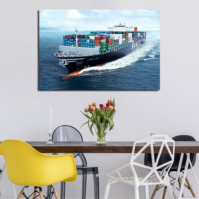 Transport Container Freighter Tanker Ship Boat Wallpaper Ocean Art ...