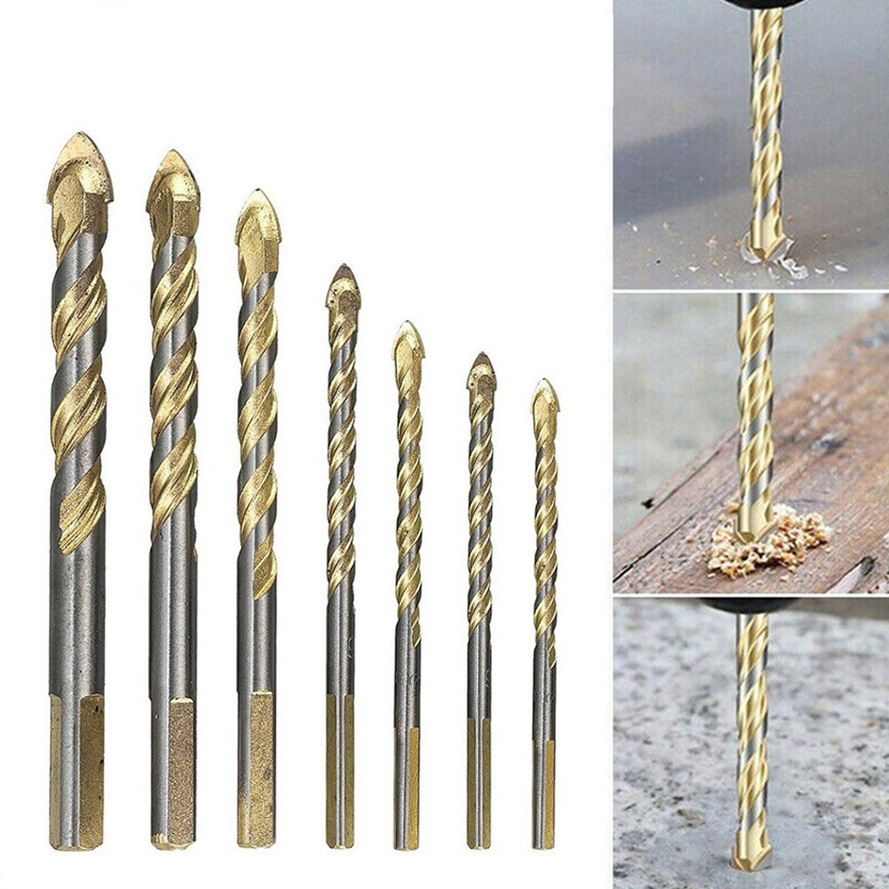 Drill Bit Hole Punch Triangular Shape Handle Tungsten Carbide Concrete ...