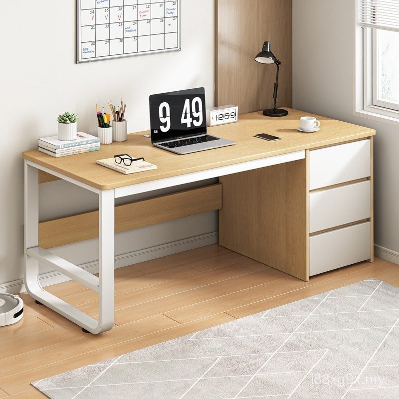 Computer Desk Desktop Home Desk Modern Simple Desk Chair with Drawer ...