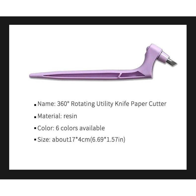 JIANWU Multifunctional 360 Degree Rotating Utility Knife Journal ...