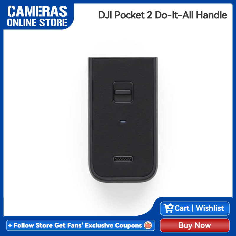 DJI Pocket 2 Do-It-All Handle built-in wireless module, Bluetooth, wireless mic receiver, and 1/4 tripod mount for DJI Pocket 2 - 44
