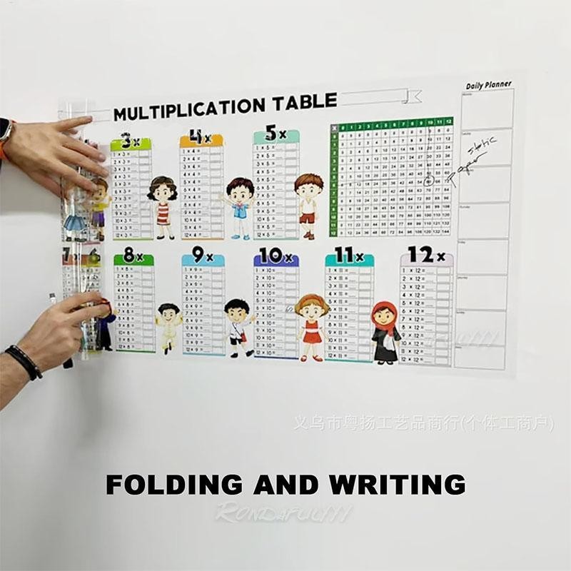 Write Erase Color Multiplication Table Dry Erase Color Multiplication ...