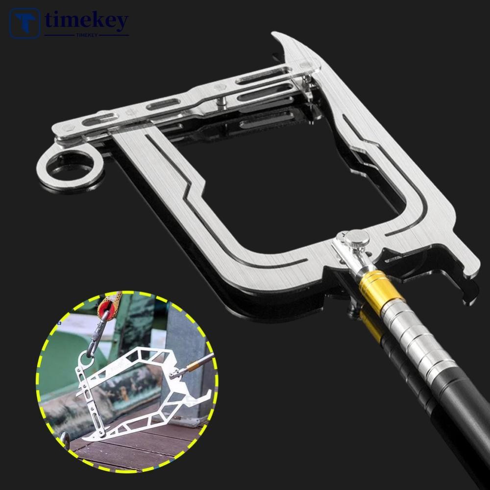 TIMEKEY 1Pc Portable Mooring Rope Dock Hook Stainless Steel Long ...