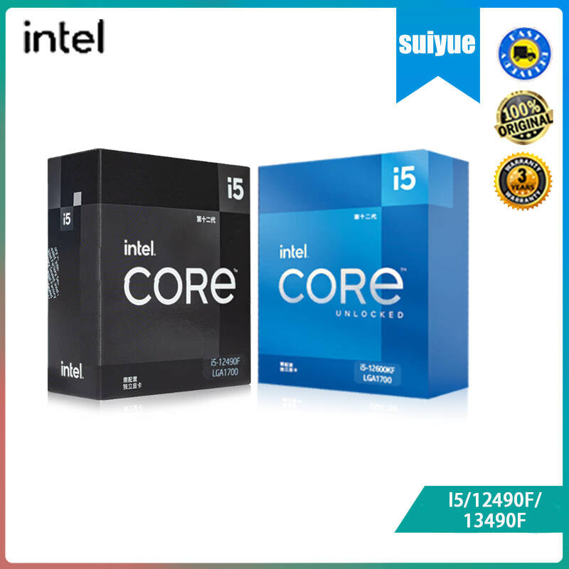 Intel 12th generation Core I5 12490F 13490F 12600KF 11400 original box ...