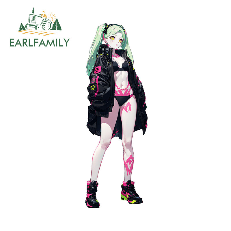 Cyberpunk Girl Edgerunners Anime Rebecca JDM Vinyl Decal Sticker – #CE12, Multicolor