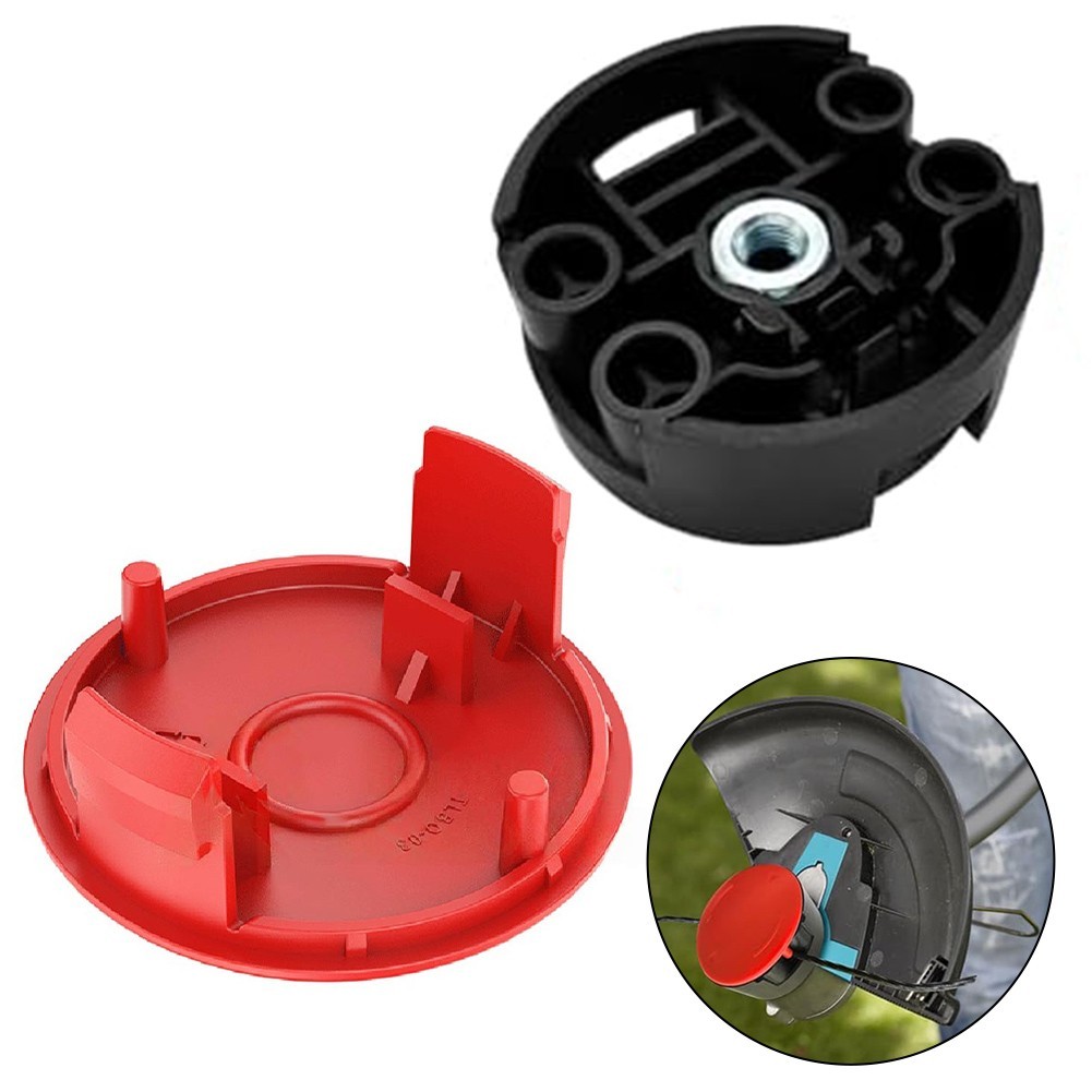 Couvercles De Bobine Pour Débroussailleuse Bosch - 2 Pièces F016F04841 - Compatible AFS 23-37, ABS, Protection Anti-Herbes