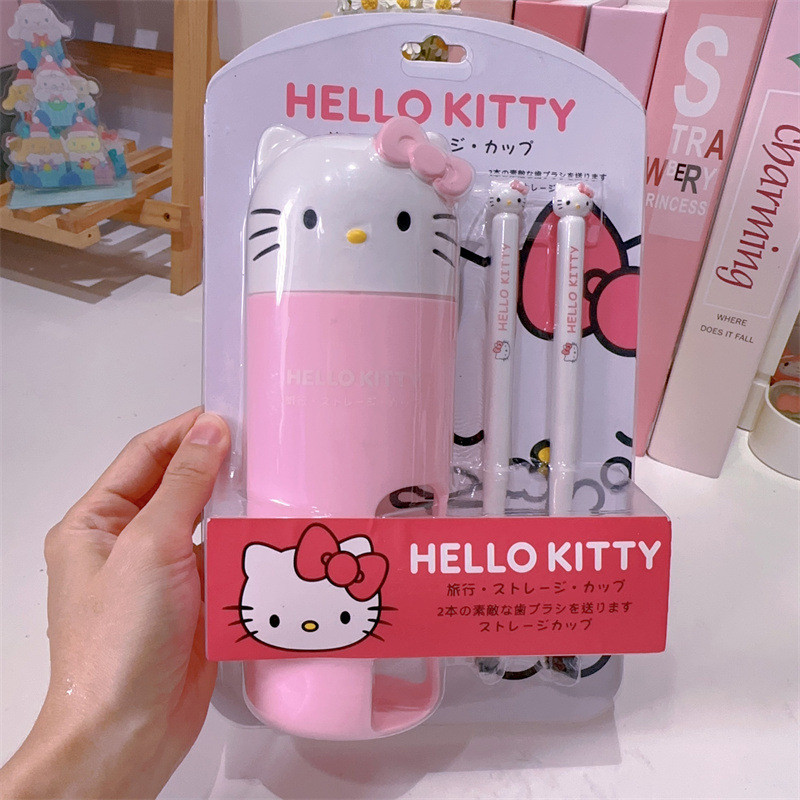 [MMBB] Portable Cartoon Creative Sanrio Toothbrush With Mouthwash Cup ...