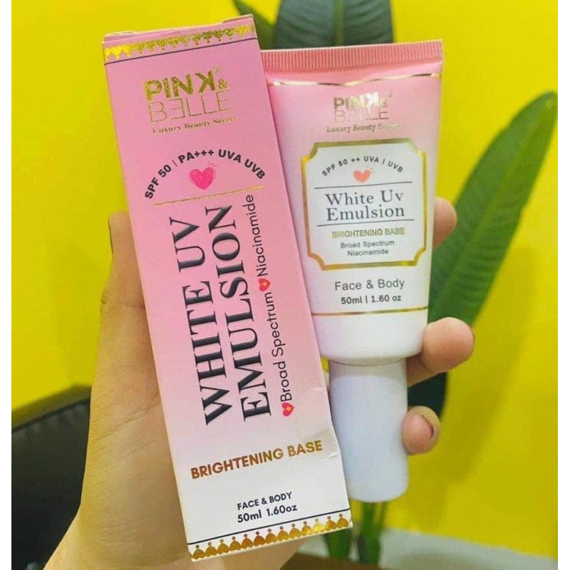 PINK BELLE WHITE UV WHITENING EMULSION LOTION PINK BELLE | Shopee Malaysia
