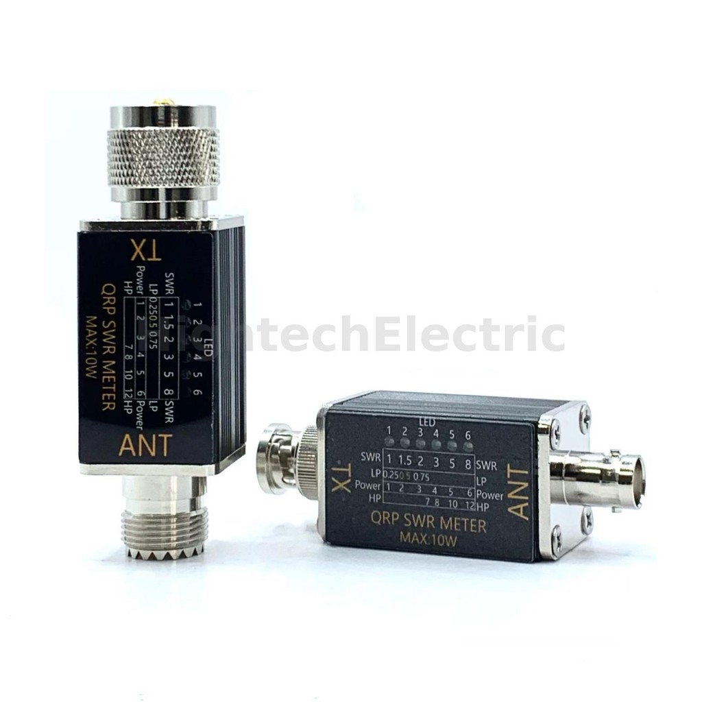 1- 30mhz 10W Standing Wave Meter Power Meter with 6 LED Indicators ...
